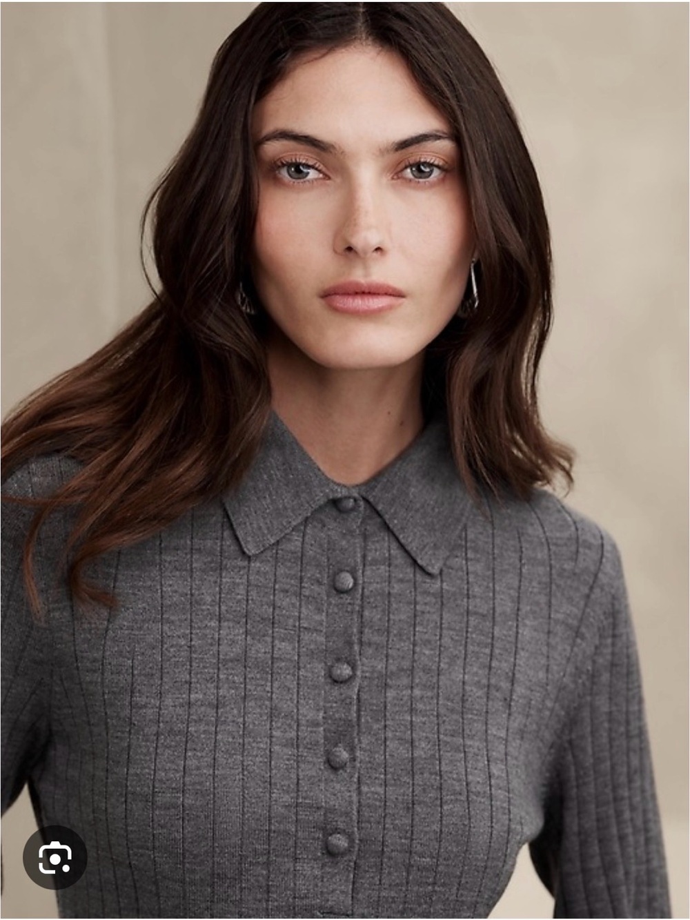 Banana Republic merino sweater polo